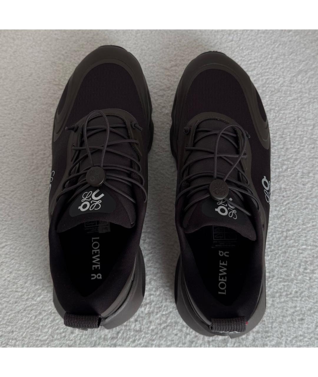 LOEWE Черные текстильные кроссовки, фото 3