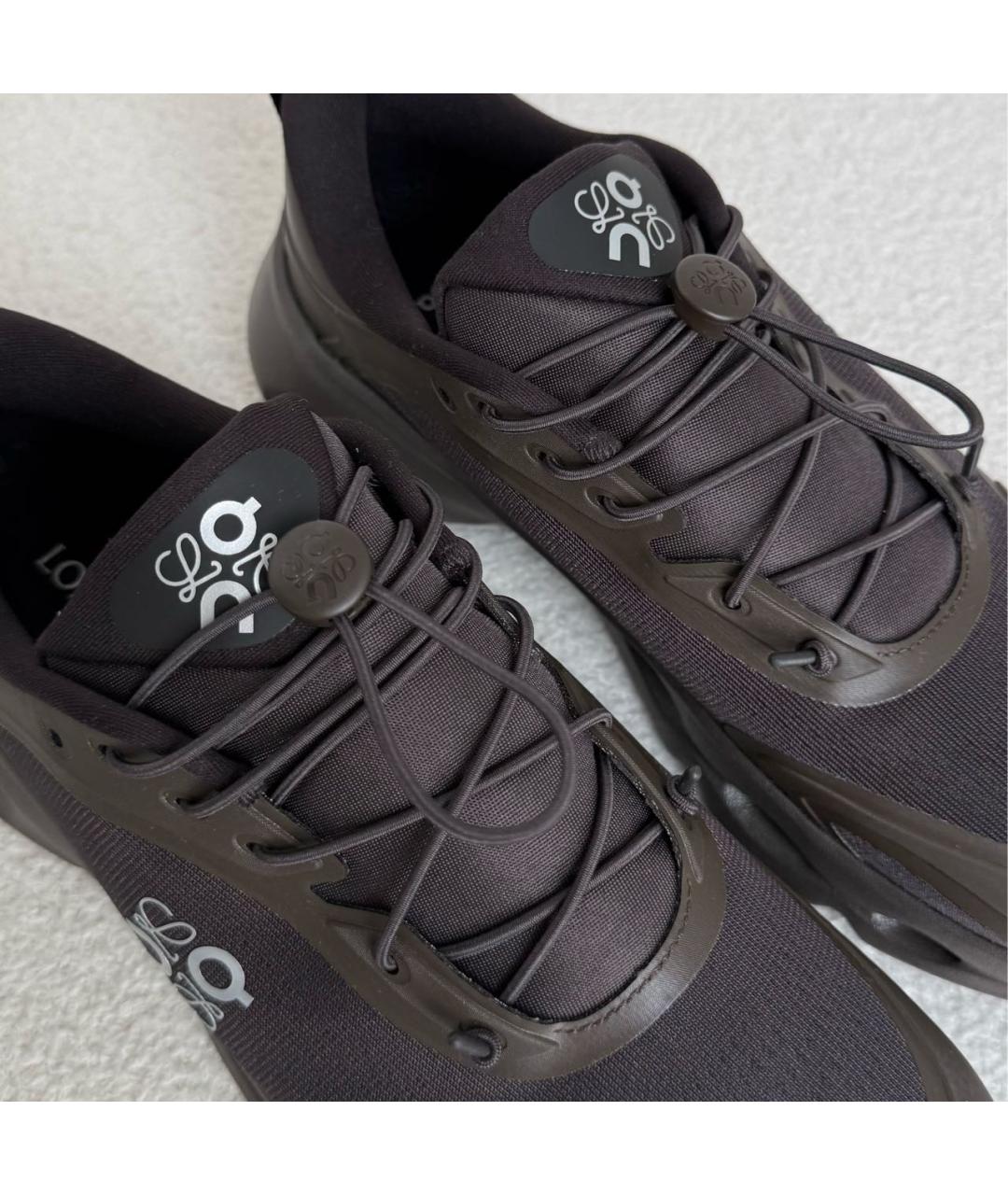 LOEWE Черные текстильные кроссовки, фото 6