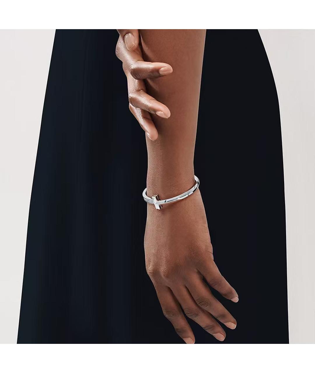TIFFANY&CO Серебрянный браслет из белого золота, фото 4