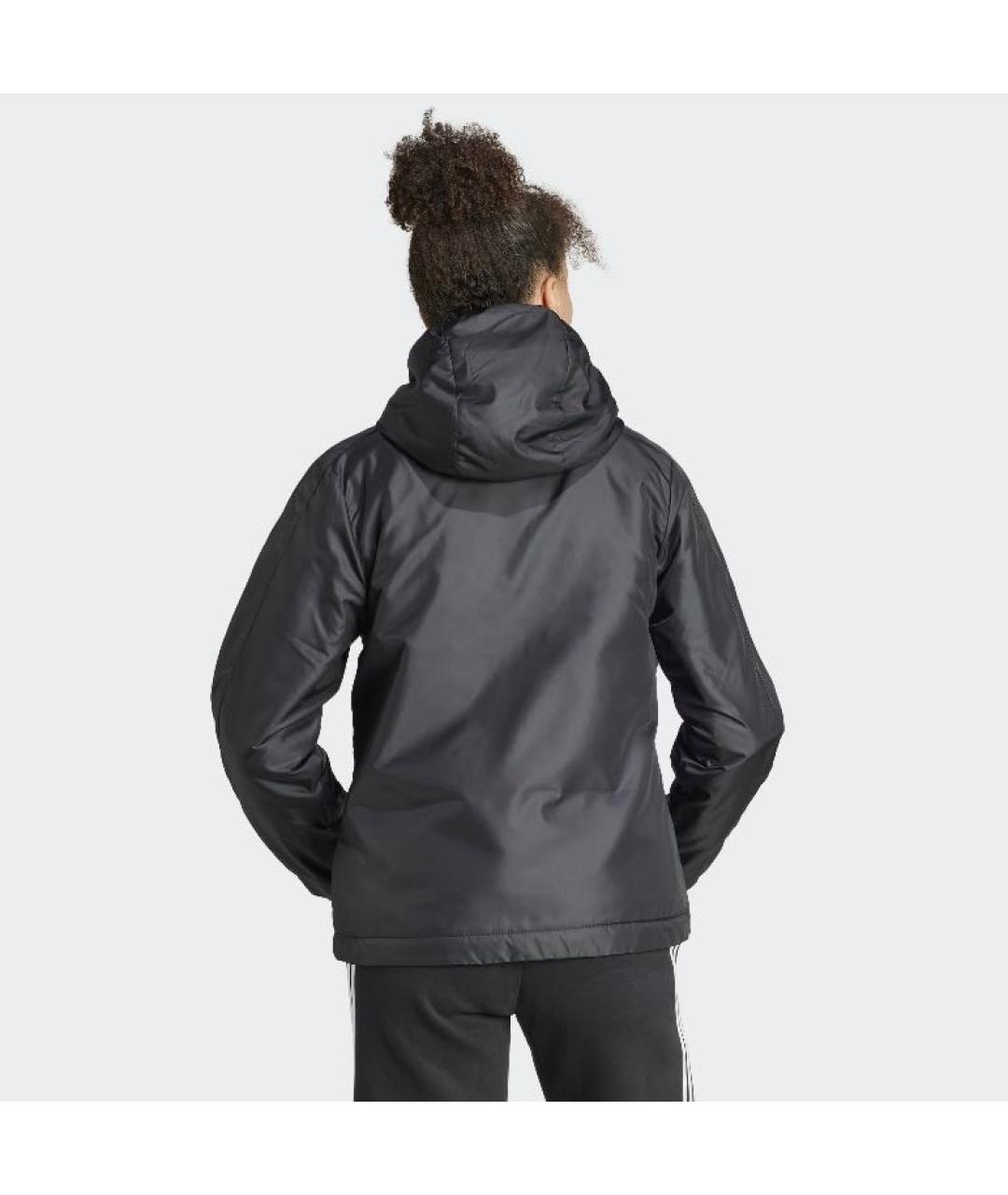ADIDAS Черная полиэстеровая куртка, фото 3