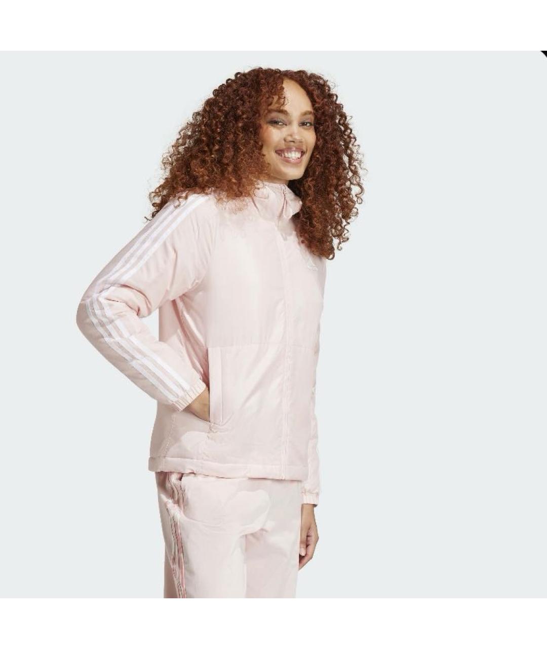 ADIDAS Розовая полиэстеровая куртка, фото 4