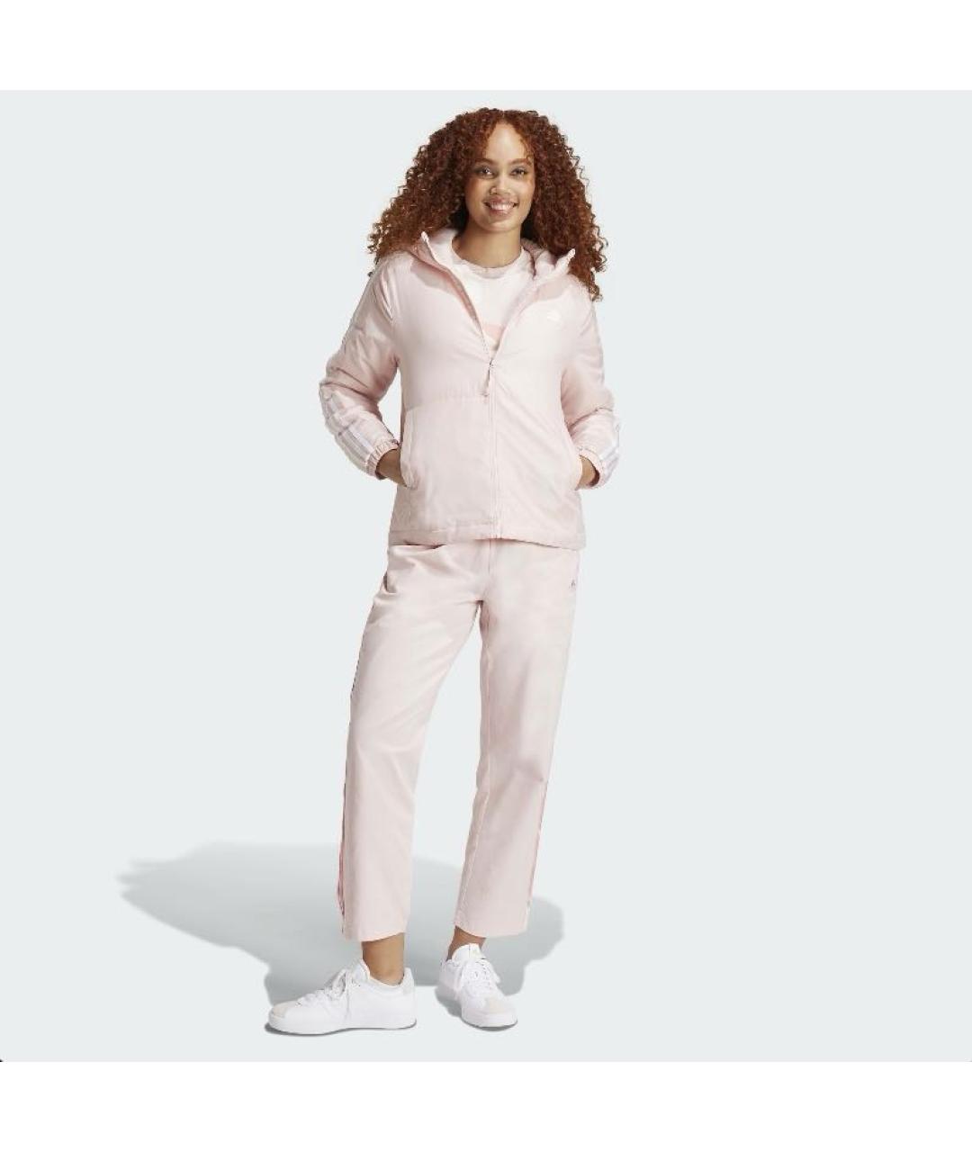 ADIDAS Розовая полиэстеровая куртка, фото 5