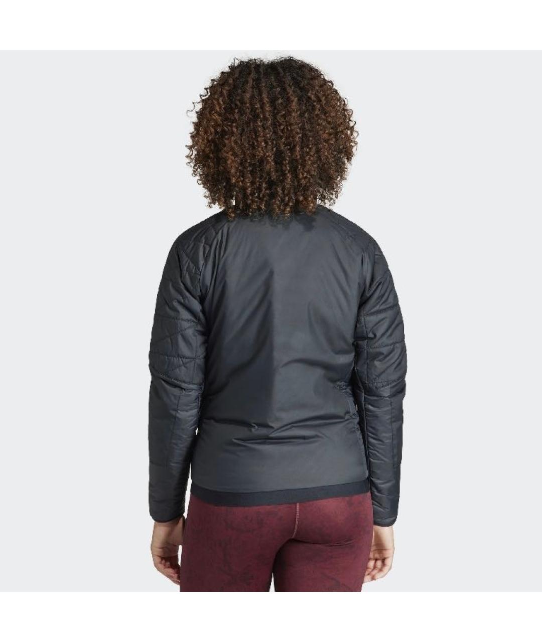 ADIDAS Черная полиамидовая куртка, фото 3