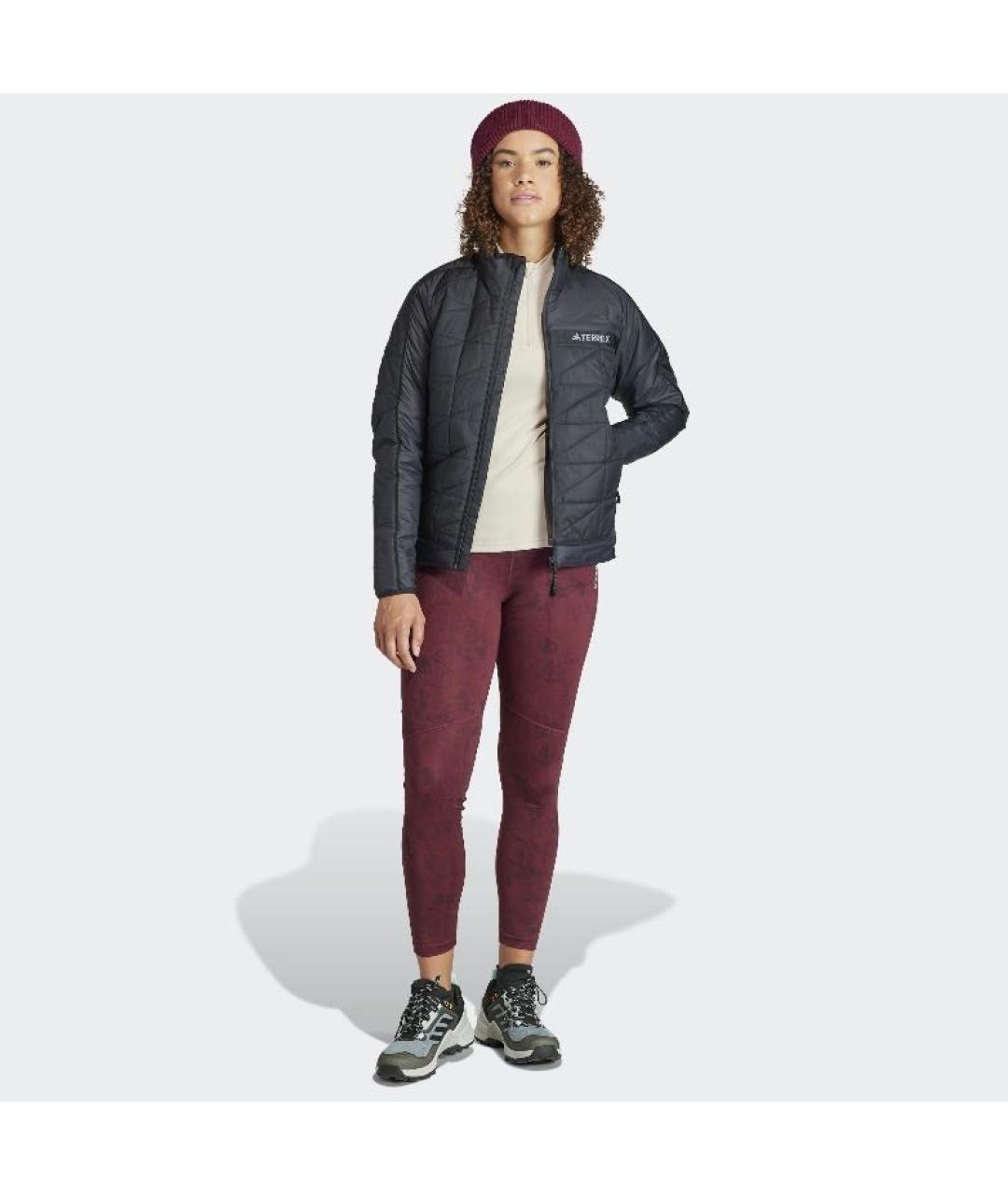 ADIDAS Черная полиамидовая куртка, фото 4