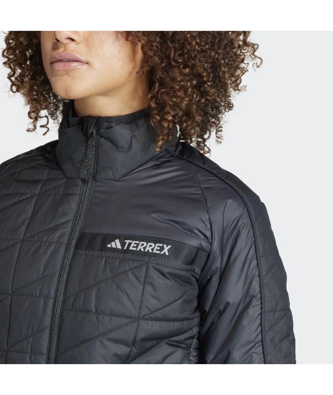 ADIDAS Черная полиамидовая куртка, фото 5