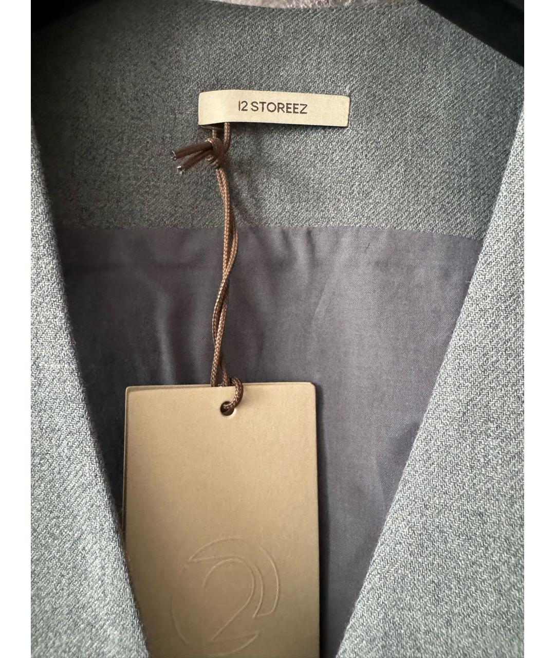 12 STOREEZ Серый льняной жилет, фото 3