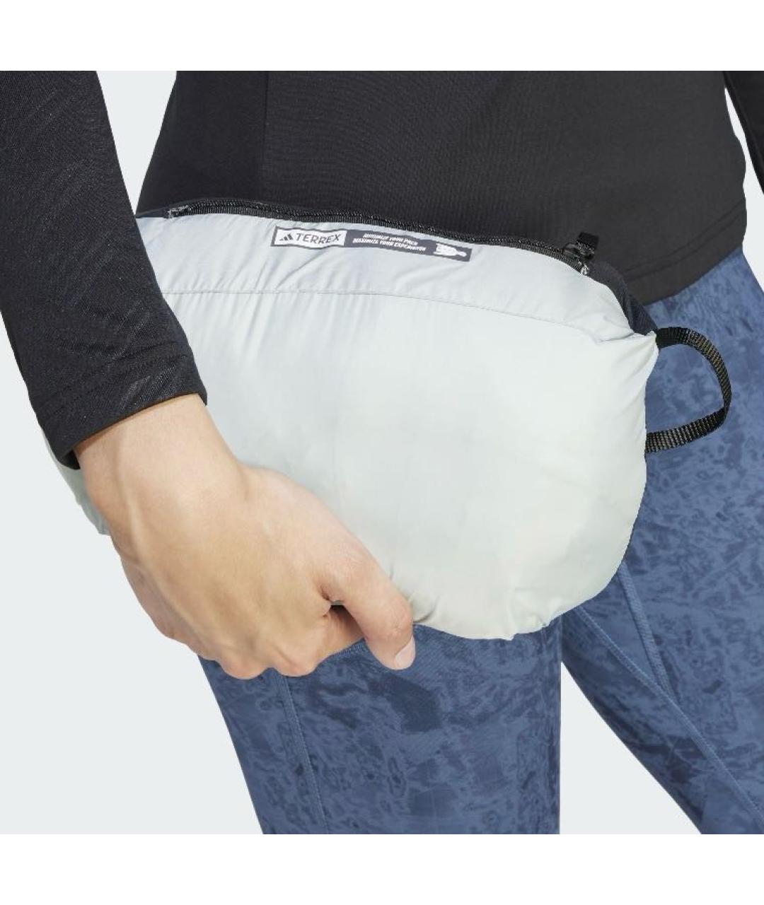 ADIDAS Серая полиамидовая куртка, фото 8