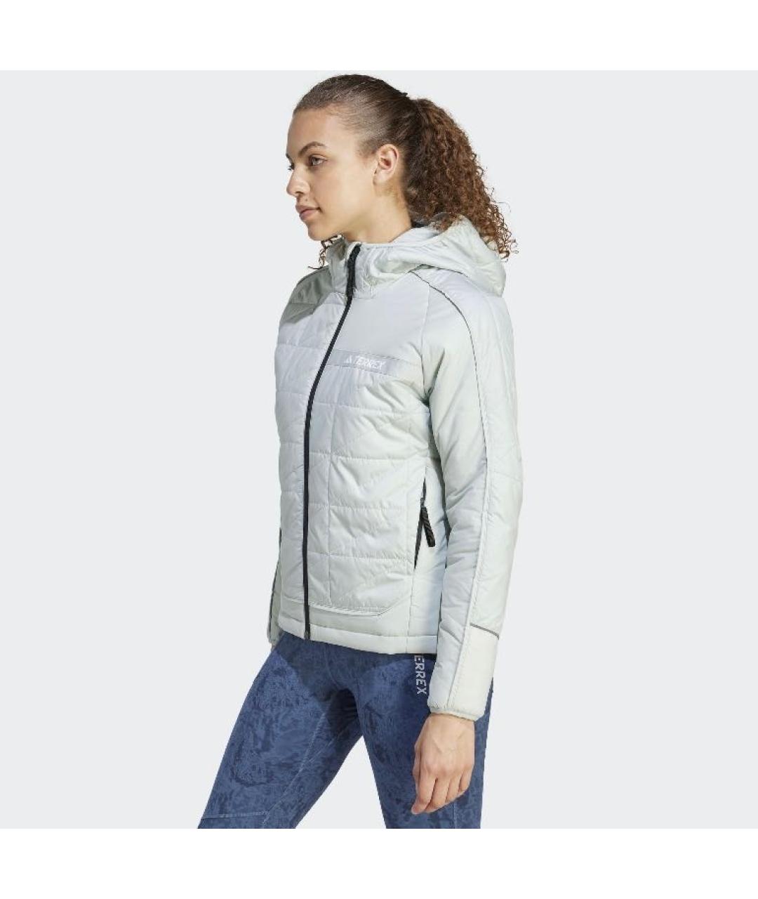 ADIDAS Серая полиамидовая куртка, фото 4