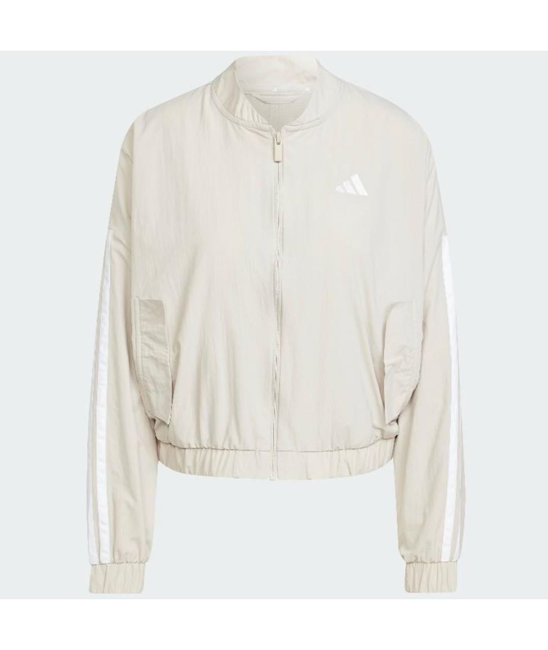 ADIDAS Бежевая полиамидовая куртка, фото 6