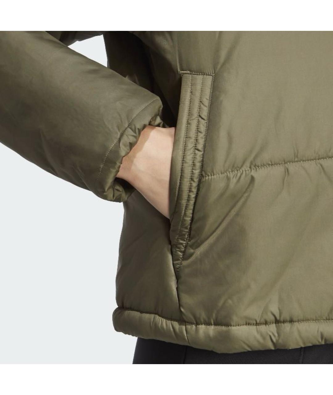ADIDAS Хаки полиэстеровая куртка, фото 6