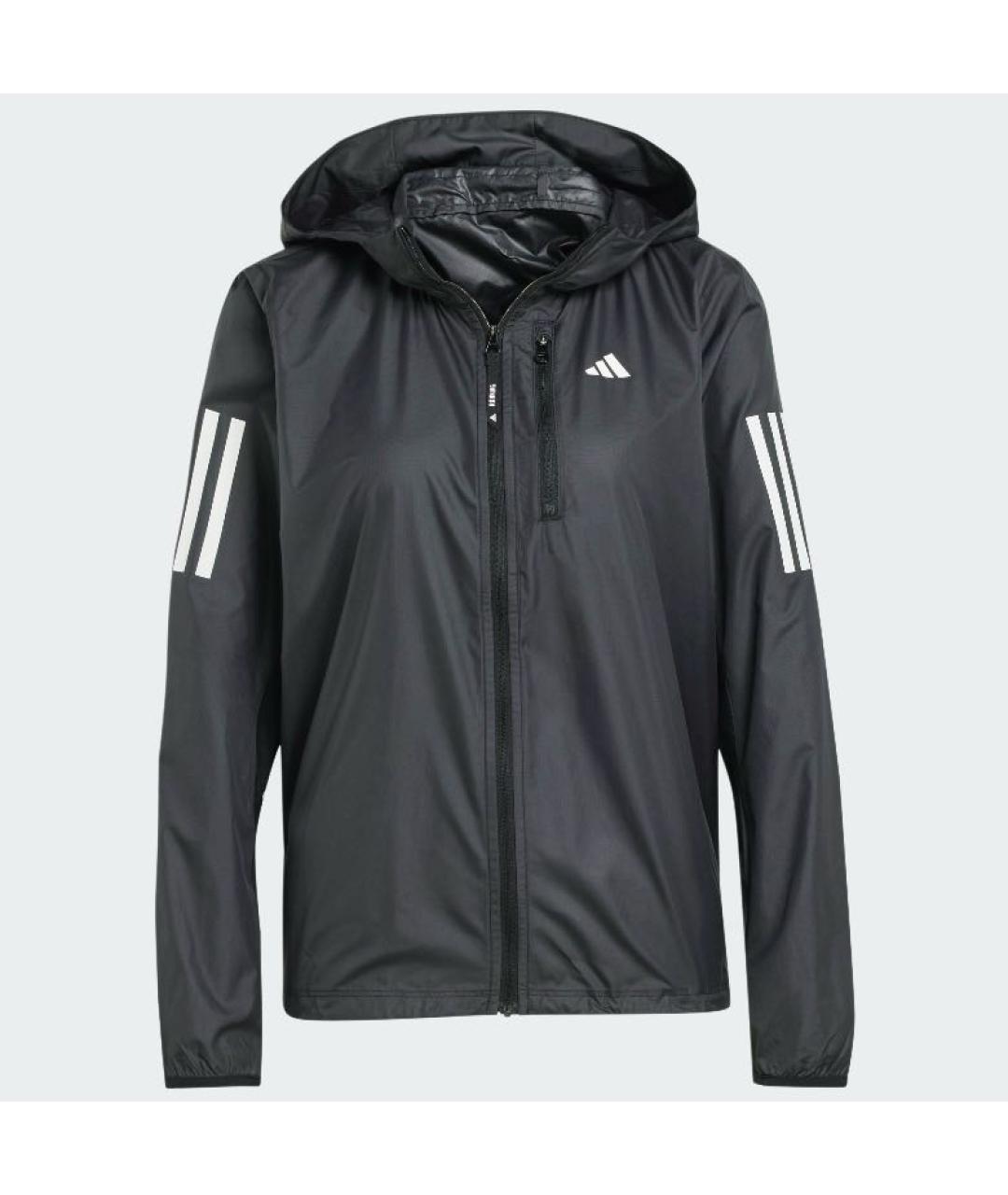 ADIDAS Черная синтетическая куртка, фото 7