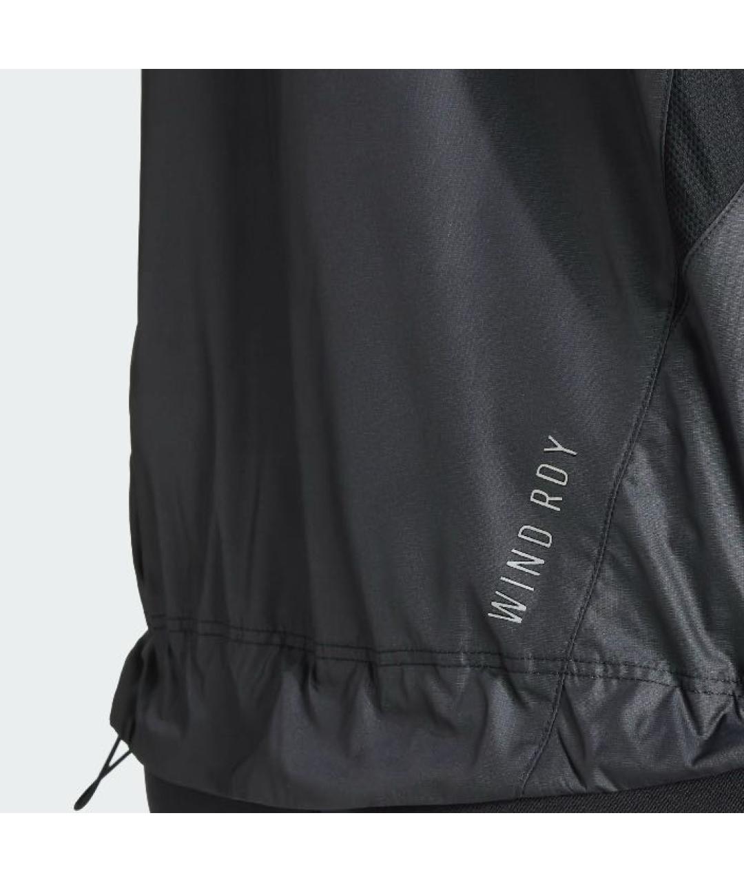 ADIDAS Черная синтетическая куртка, фото 5