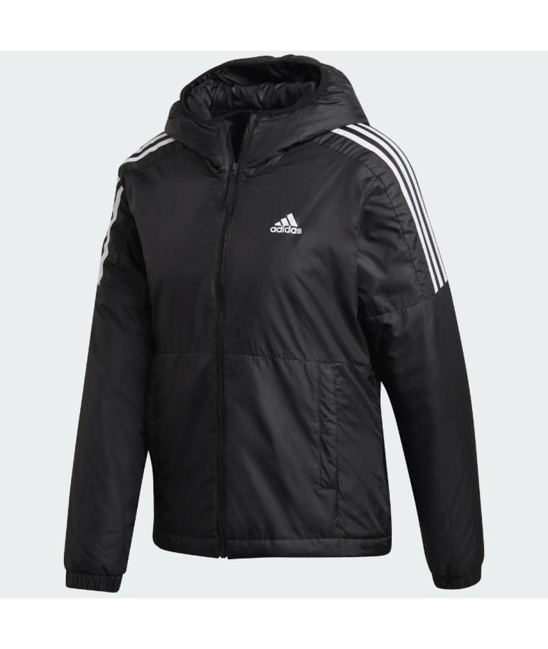 ADIDAS Черная полиэстеровая куртка, фото 8