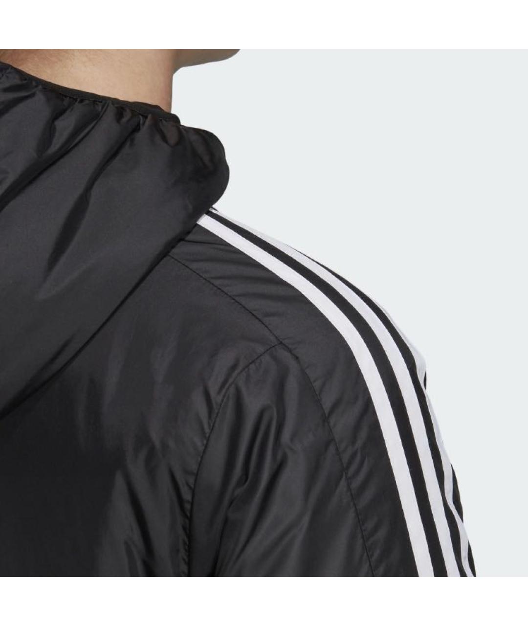ADIDAS Черная полиэстеровая куртка, фото 7