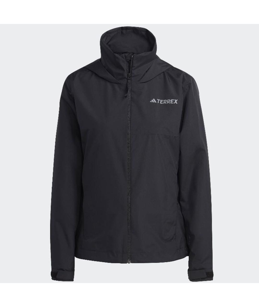 ADIDAS Черная полиэстеровая куртка, фото 8