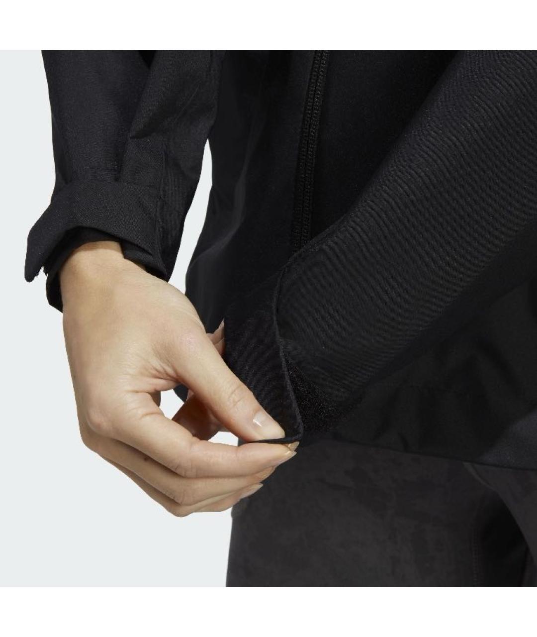 ADIDAS Черная полиэстеровая куртка, фото 6