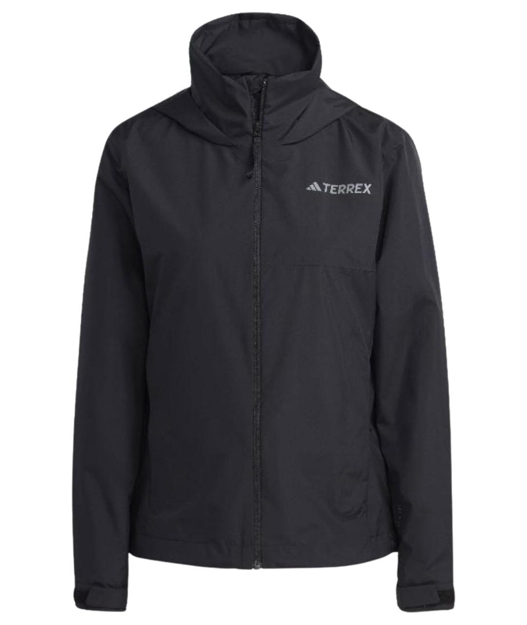 ADIDAS Черная полиэстеровая куртка, фото 1