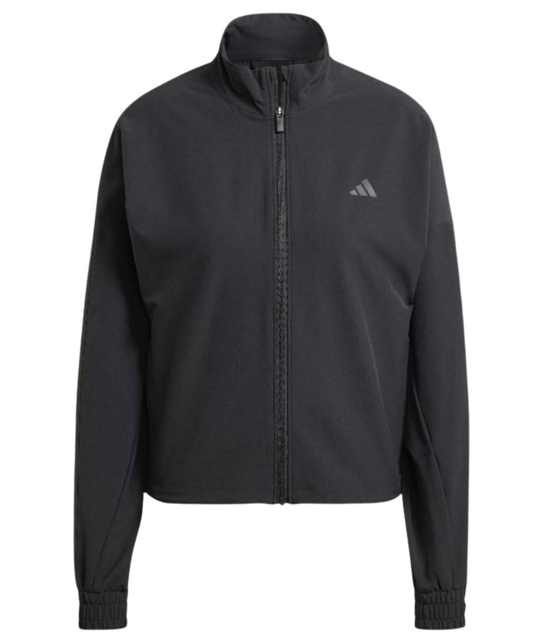 ADIDAS Черная синтетическая куртка, фото 1