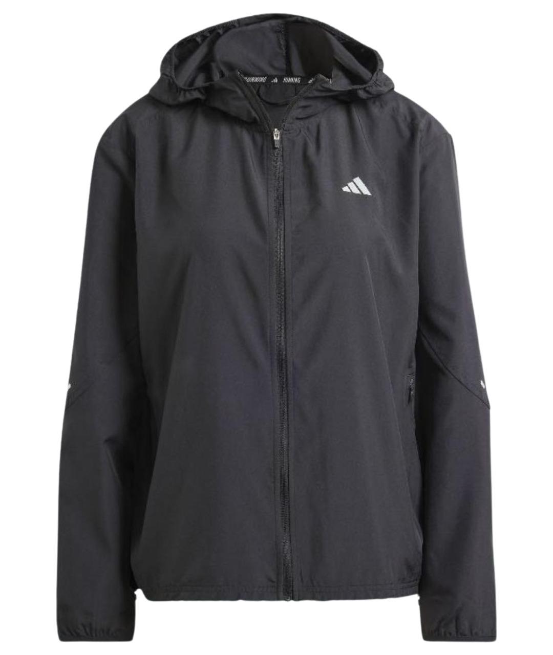 ADIDAS Черная полиэстеровая куртка, фото 1