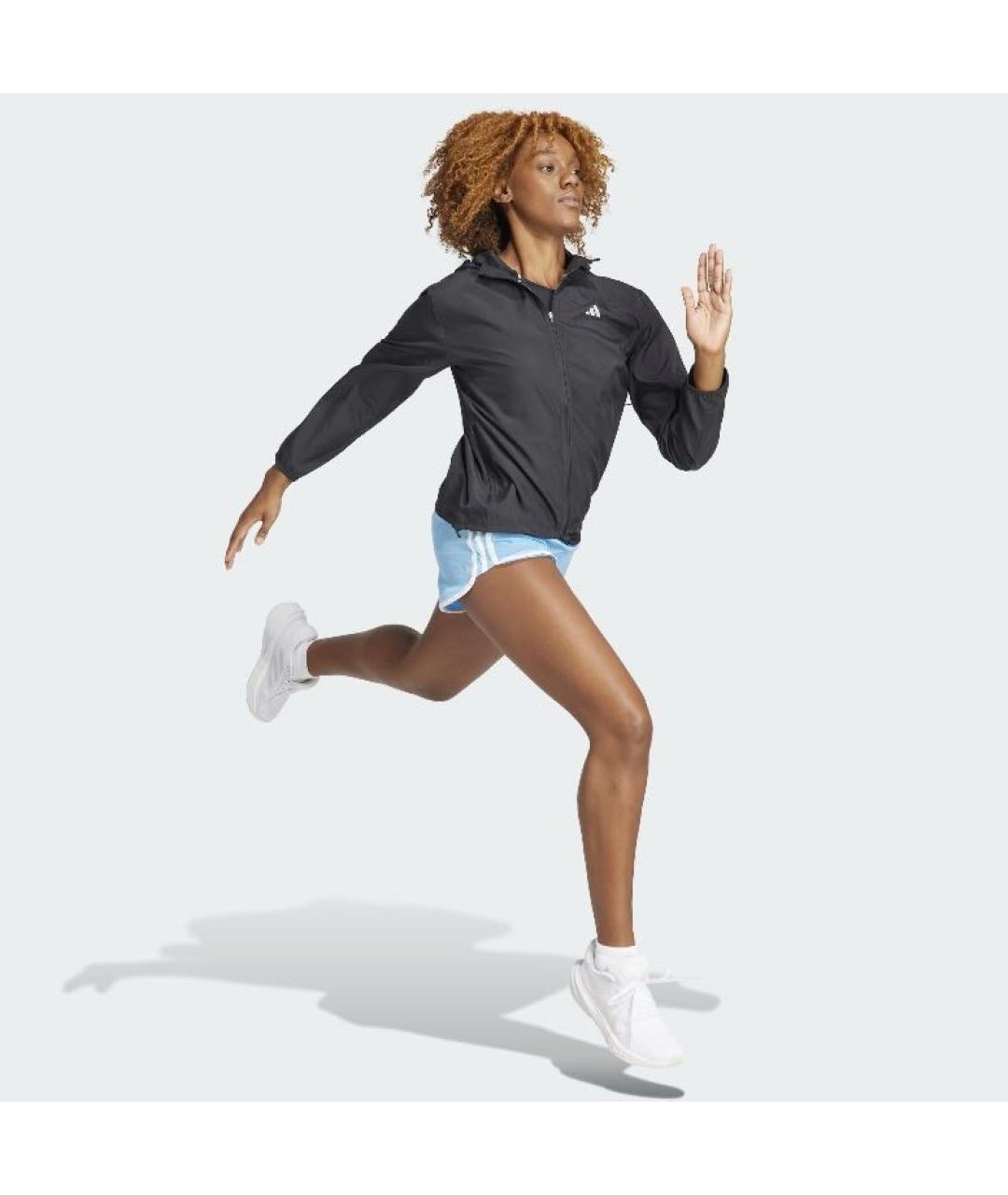 ADIDAS Черная полиэстеровая куртка, фото 4