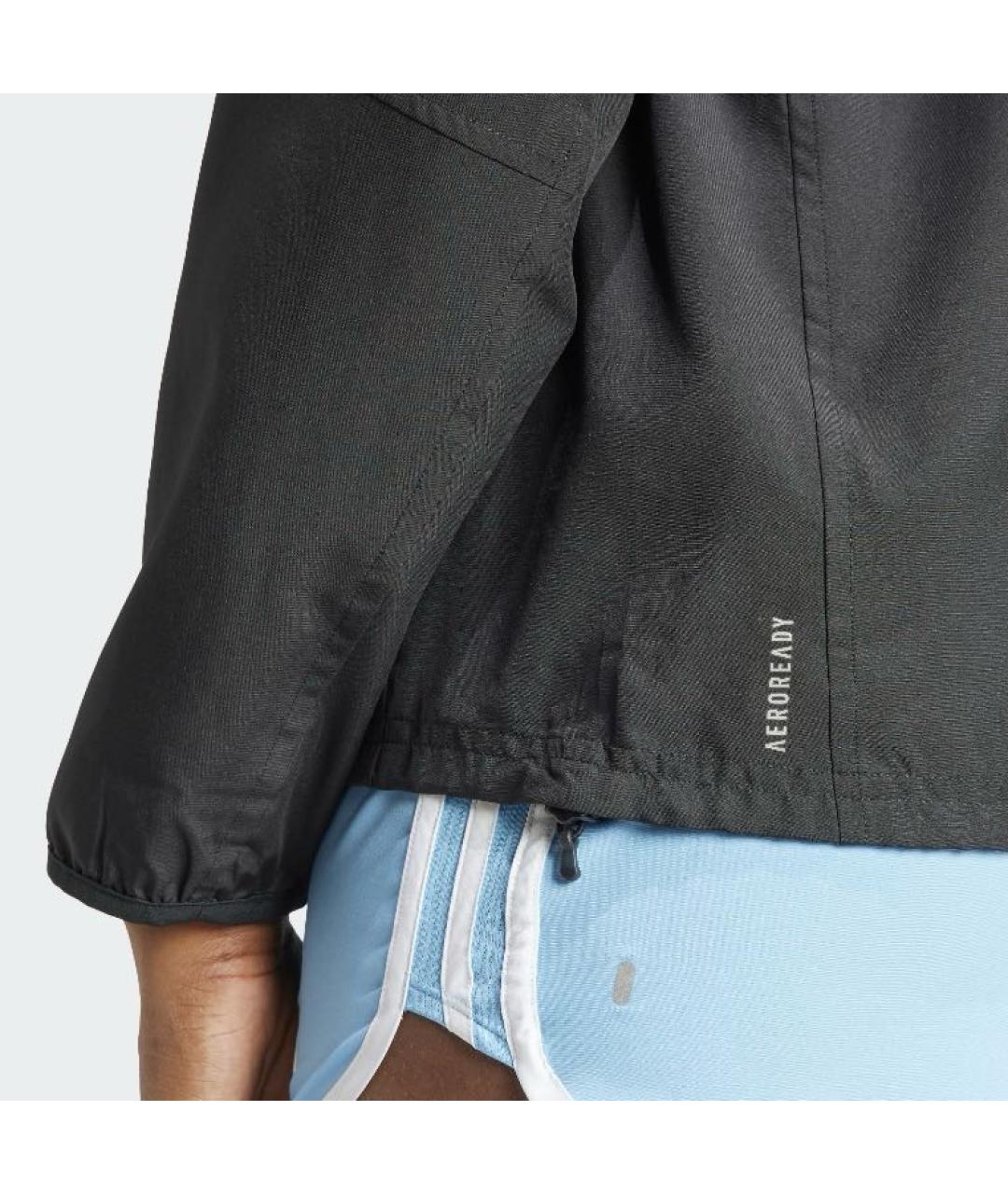 ADIDAS Черная полиэстеровая куртка, фото 6