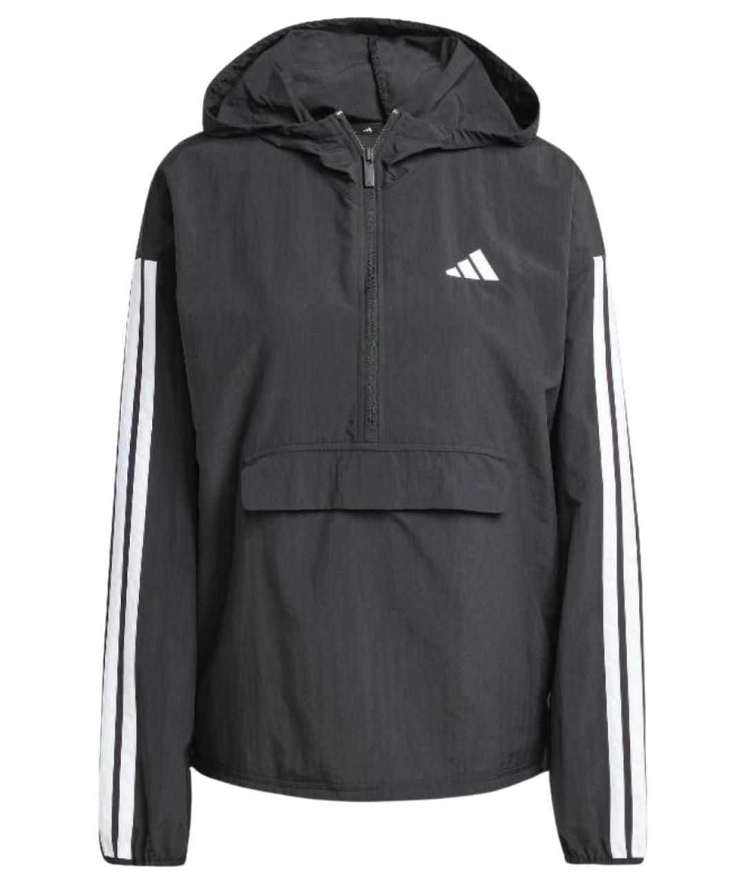 ADIDAS Черная полиамидовая куртка, фото 1