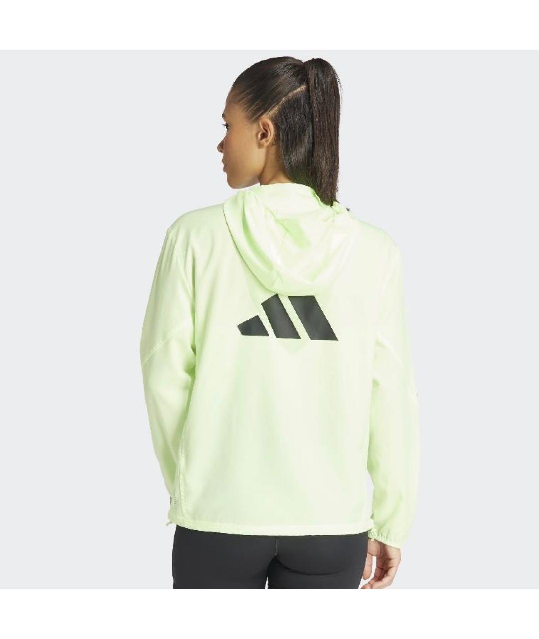 ADIDAS Салатовая полиэстеровая куртка, фото 3