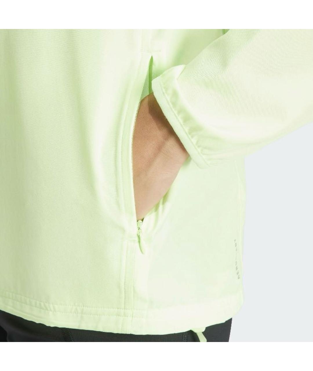 ADIDAS Салатовая полиэстеровая куртка, фото 5