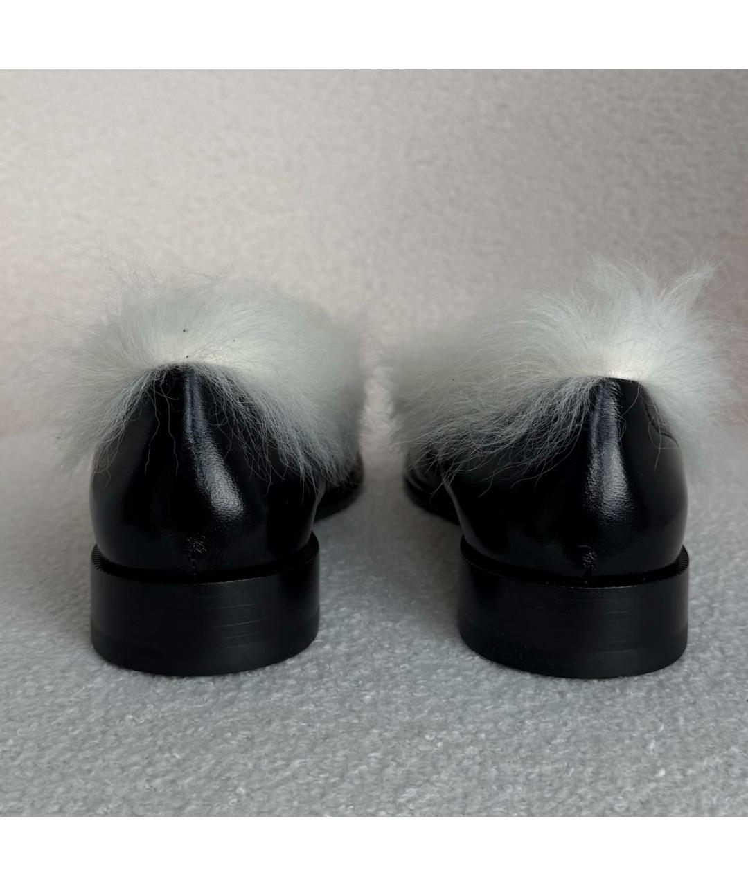 CHANEL Черные лоферы из лакированной кожи, фото 4