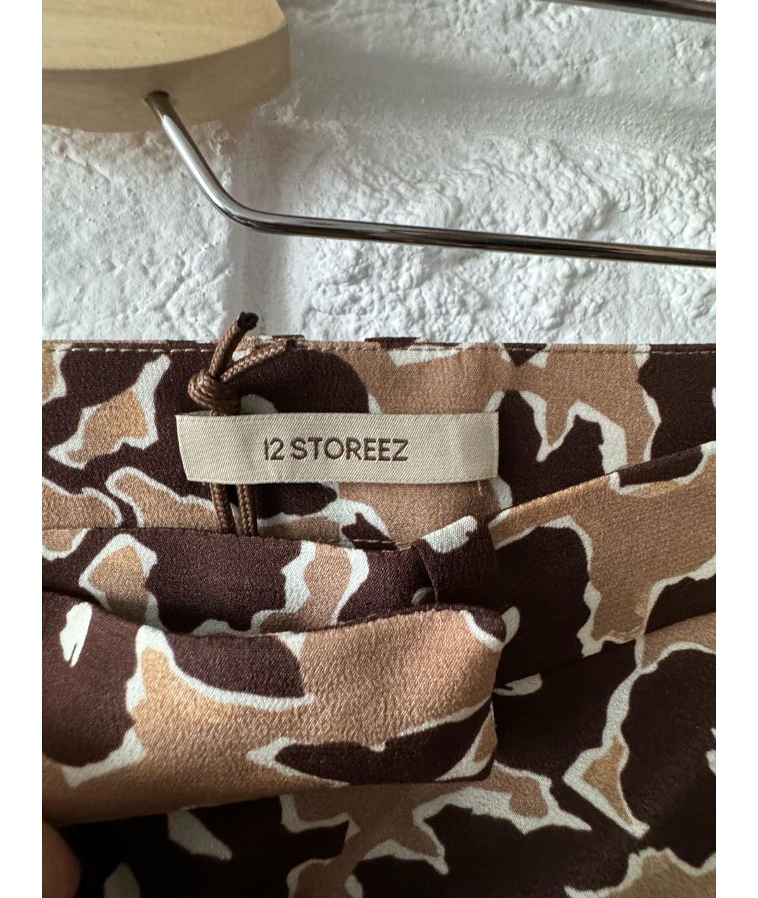 12 STOREEZ Бежевые шелковые брюки широкие, фото 3