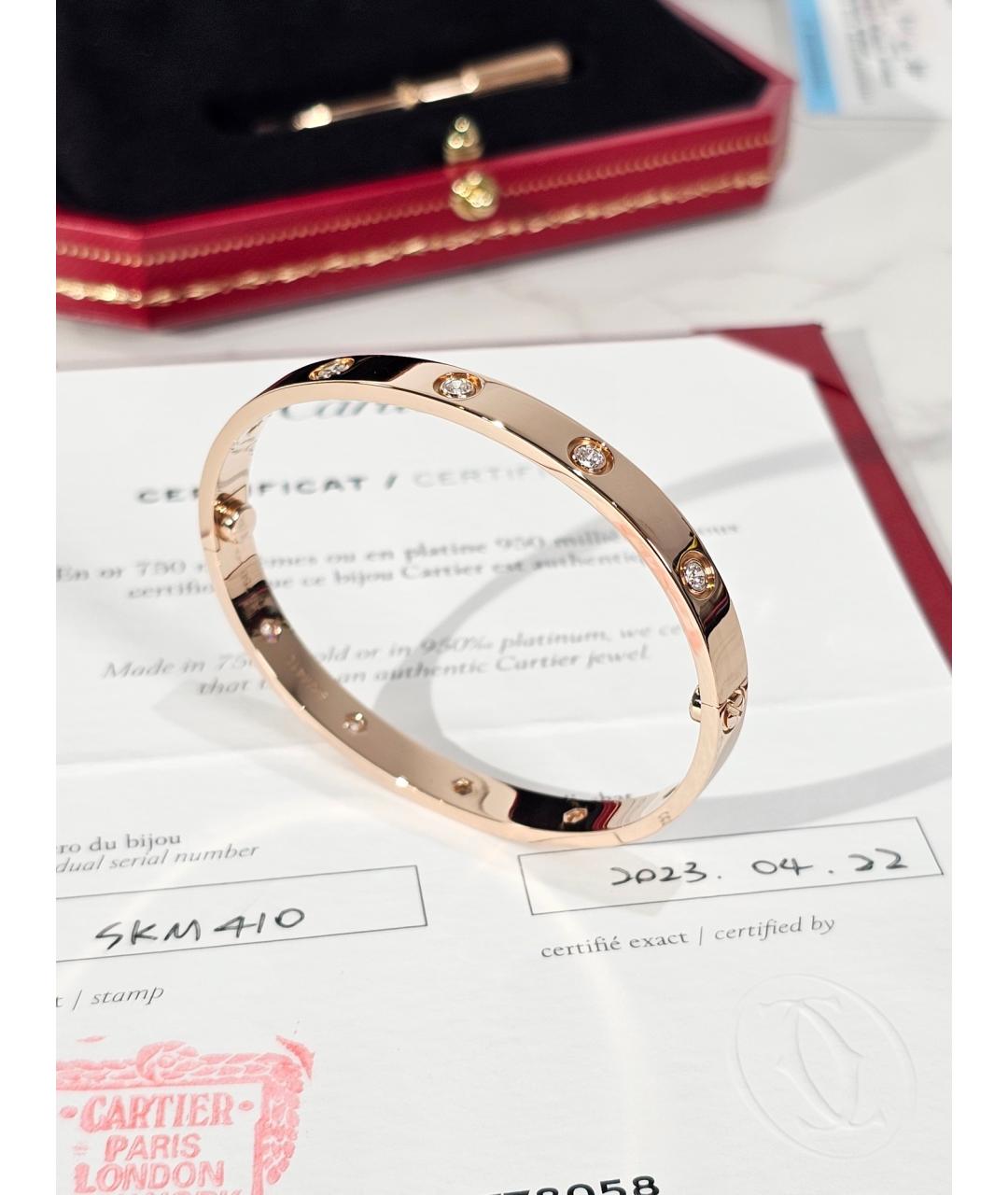 CARTIER Золотой браслет из розового золота, фото 3