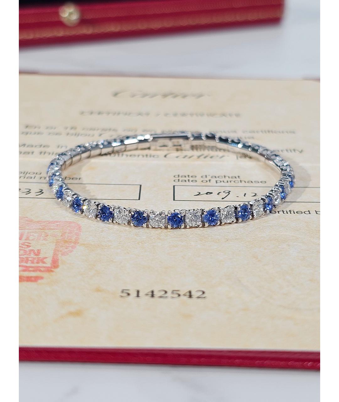 CARTIER Серебрянный браслет из белого золота, фото 4