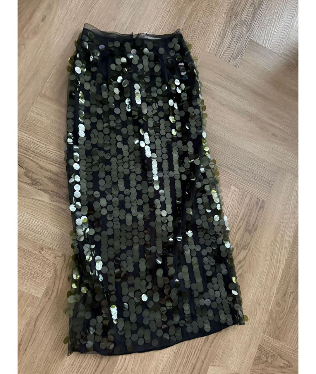 16ARLINGTON Зеленая сетчатая юбка миди, фото 8