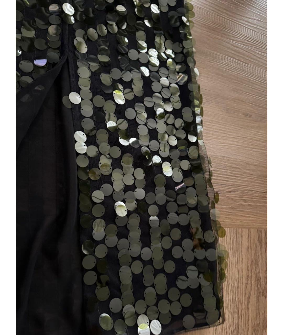 16ARLINGTON Зеленая сетчатая юбка миди, фото 3