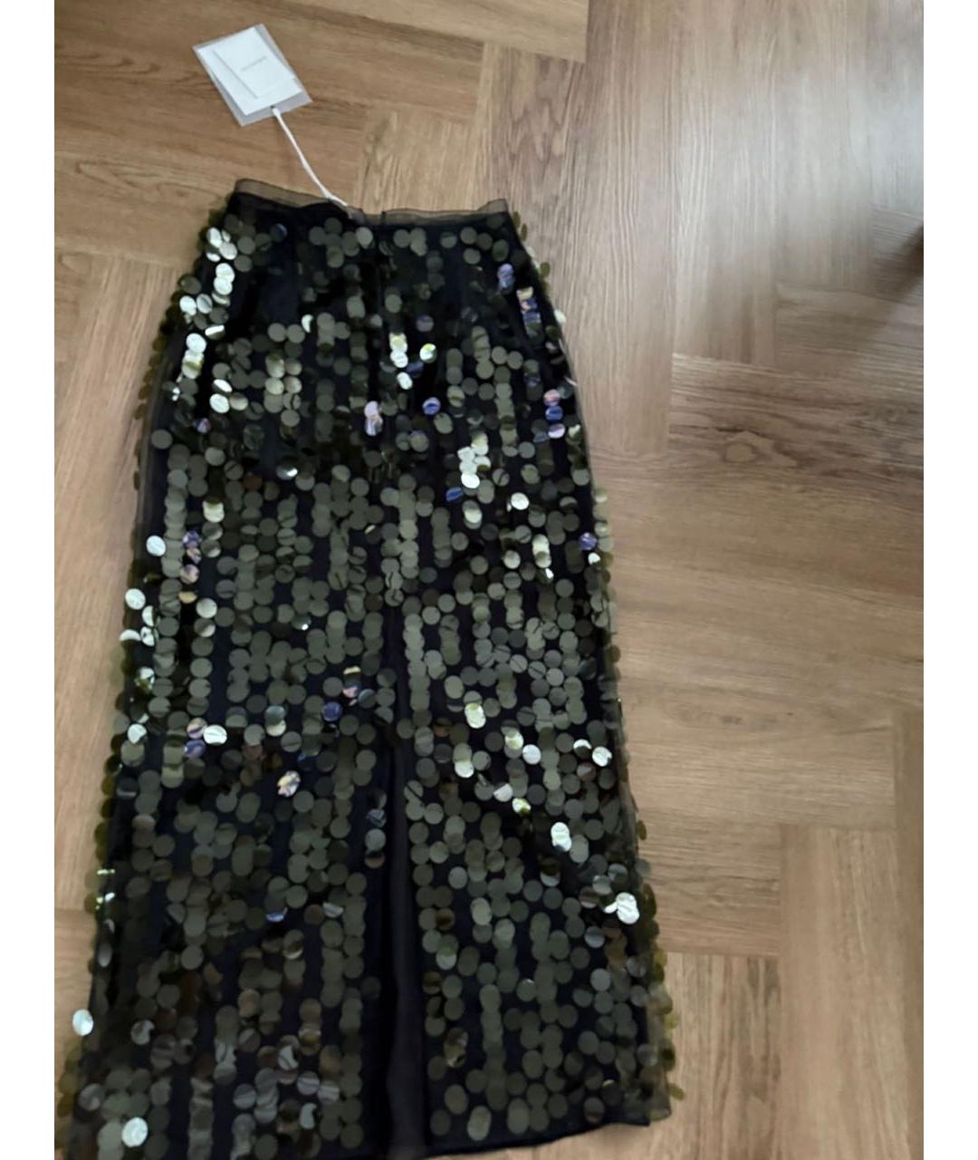 16ARLINGTON Зеленая сетчатая юбка миди, фото 2