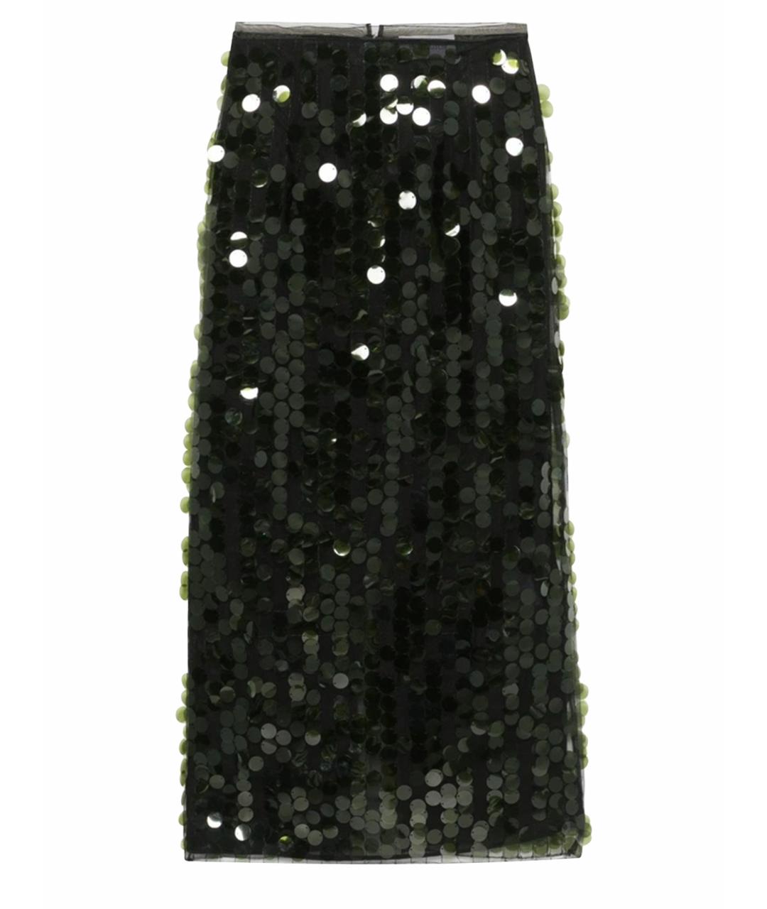 16ARLINGTON Зеленая сетчатая юбка миди, фото 1