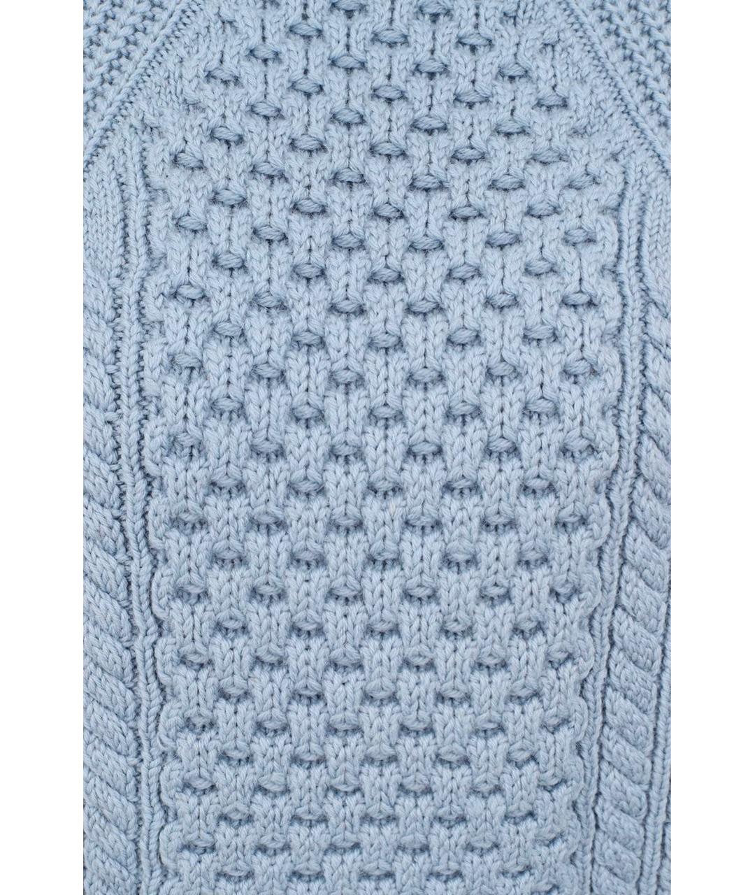 LOUIS VUITTON Голубой шерстяной джемпер / свитер, фото 3