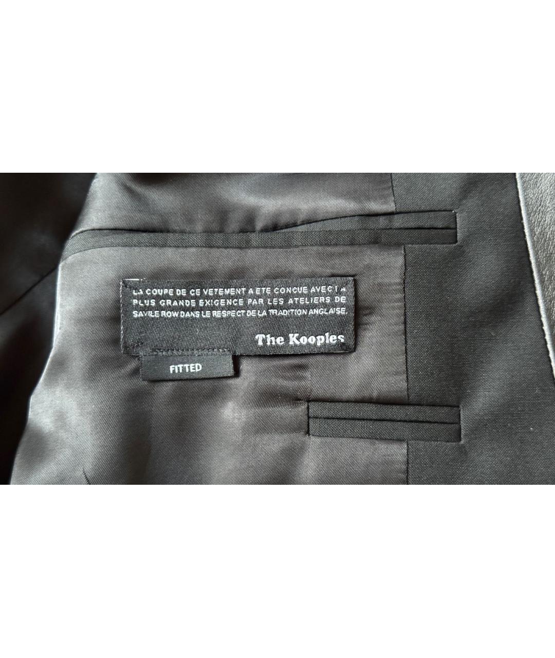 THE KOOPLES Черный шерстяной пиджак, фото 6