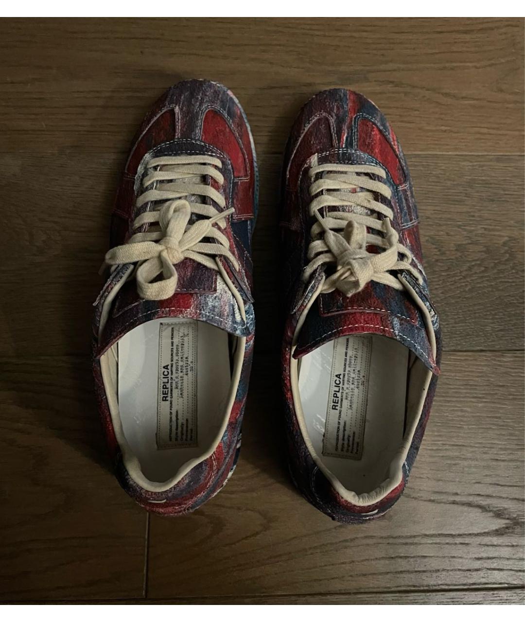 MAISON MARGIELA Мульти низкие кроссовки / кеды, фото 4