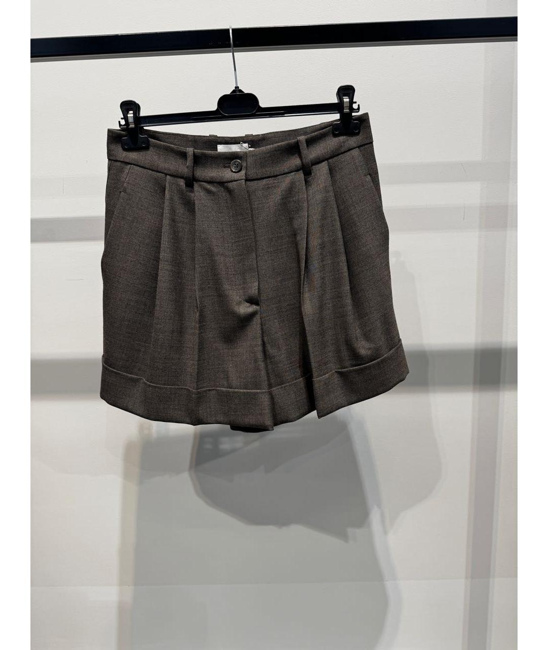 P.A.R.O.S.H. Серые шерстяные шорты, фото 3
