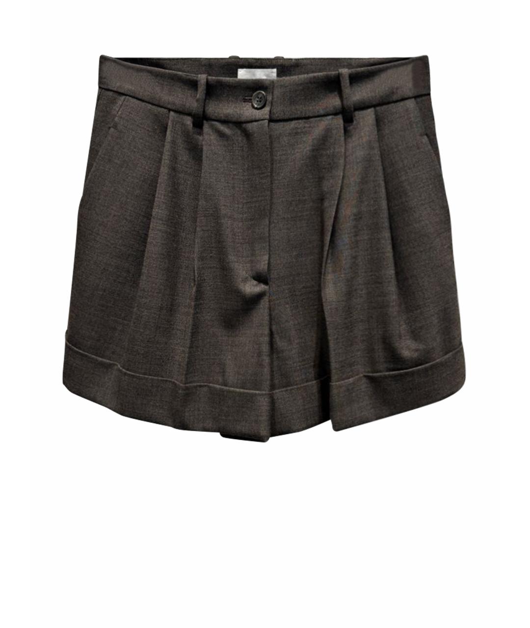 P.A.R.O.S.H. Серые шерстяные шорты, фото 4