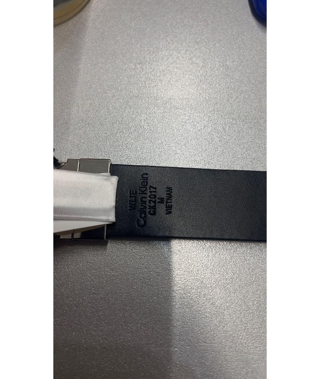 CALVIN KLEIN Коричневый кожаный ремень, фото 3