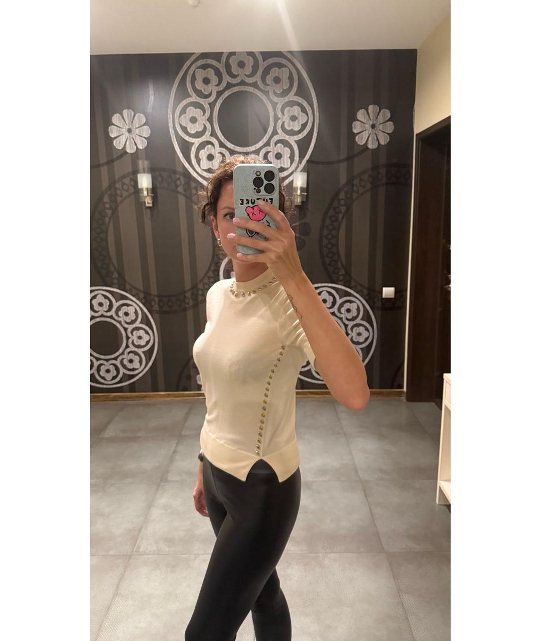 LOUIS VUITTON Бежевый кашемировый джемпер / свитер, фото 7