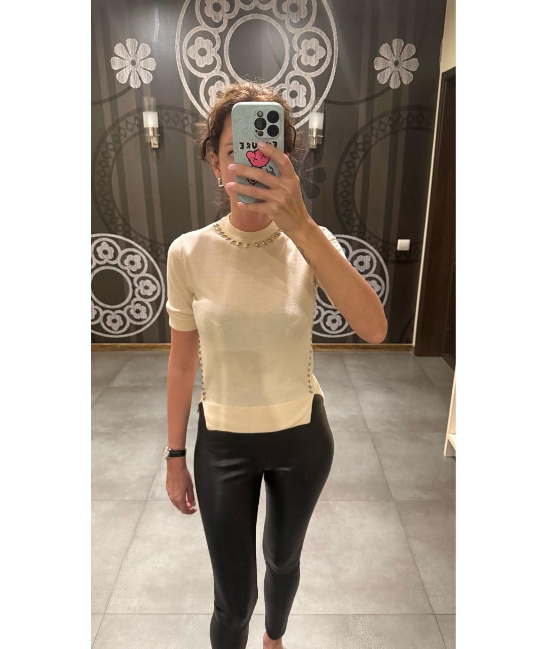 LOUIS VUITTON Бежевый кашемировый джемпер / свитер, фото 6