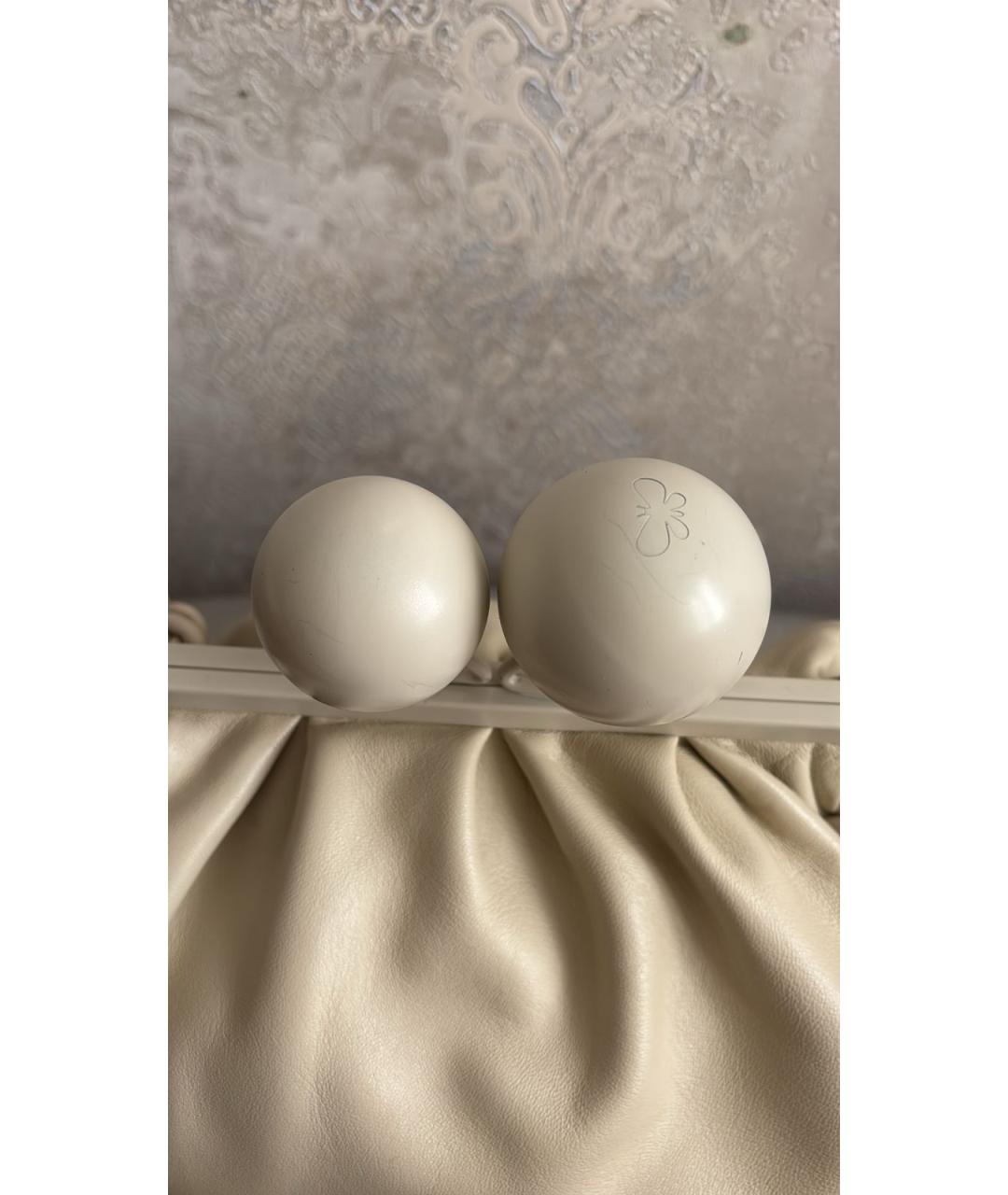 MAX MARA Бежевая кожаная сумка через плечо, фото 3