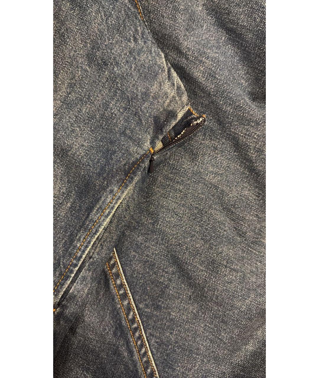 KHAITE Темно-синяя деним юбка миди, фото 7