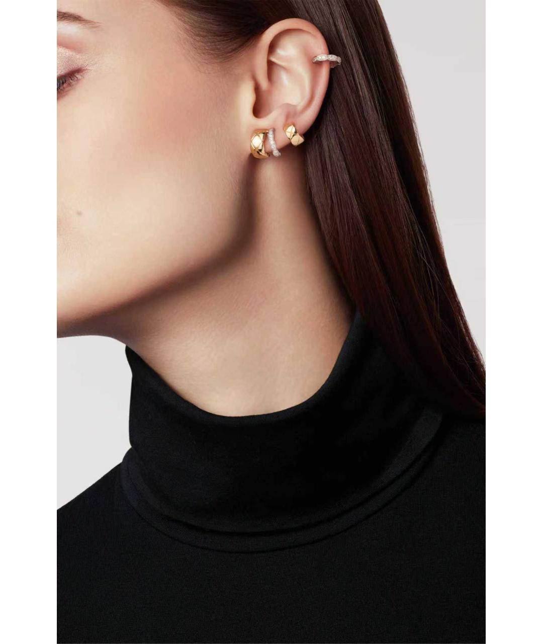 CHANEL Золотые серьги из белого золота, фото 4