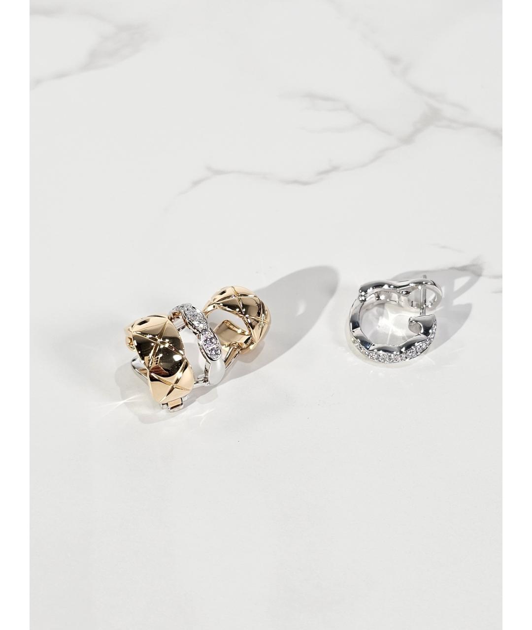 CHANEL Золотые серьги из белого золота, фото 6