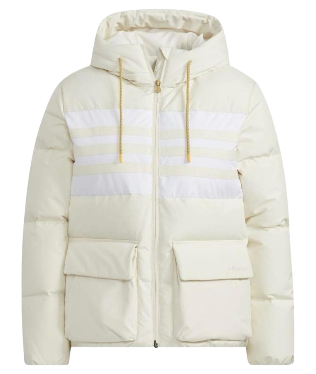 ADIDAS Бежевый полиэстеровый пуховик, фото 1