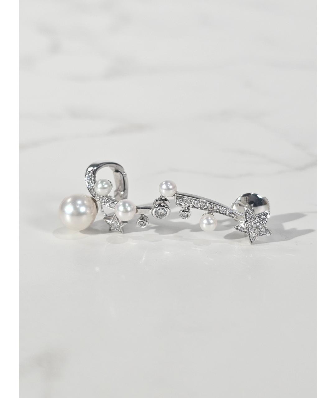 CHANEL Серебряные серьги из белого золота, фото 4